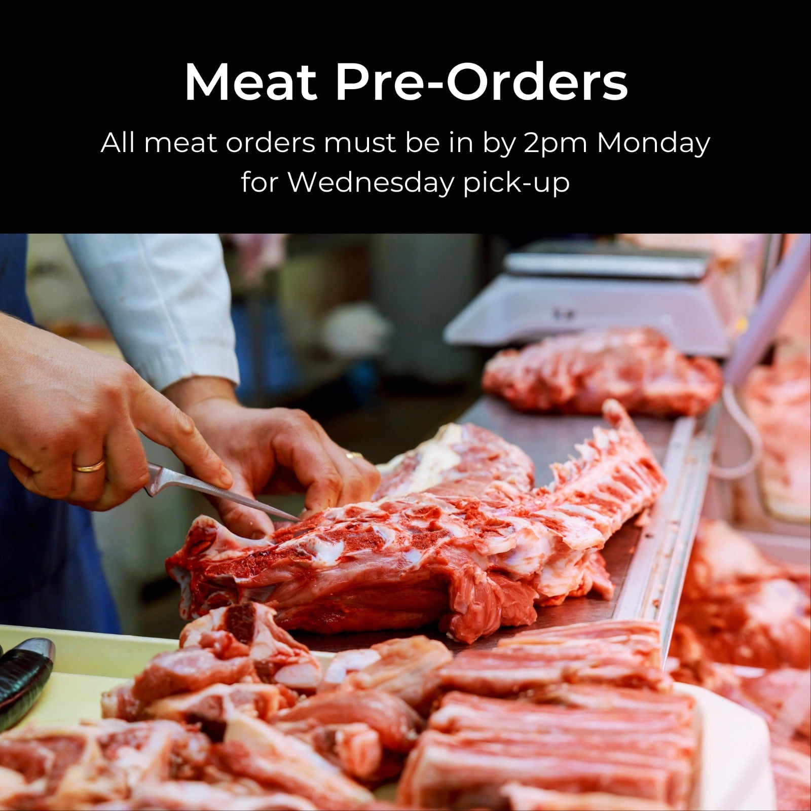 Fresh Meat Pre-Orders - Order Cutoff Monday @ 2pm ET