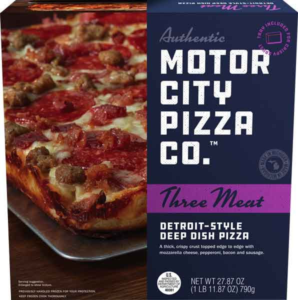 Motor City 3 Meat Pizza 27oz.