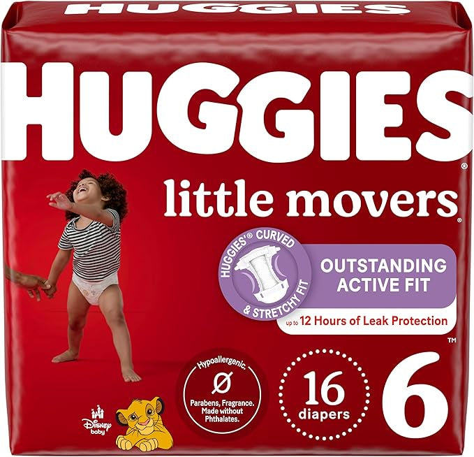 Huggies Little Movers Size 6 - 108 Ct.