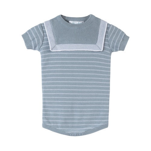 Boys Knit Striped Romper 18M