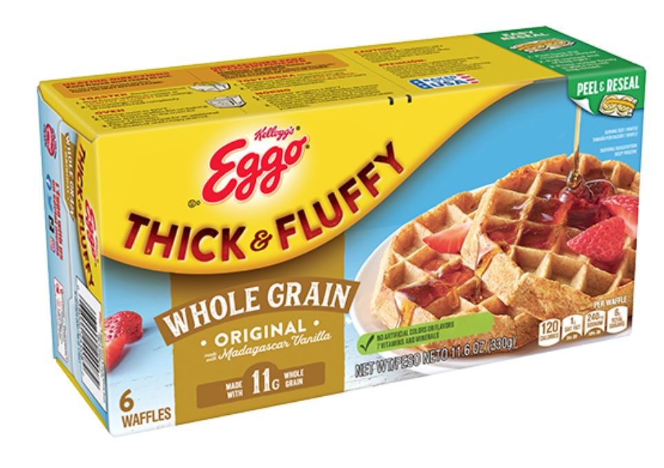 Kellogg's Eggo Thick & Fluffy Whole Grain Waffles