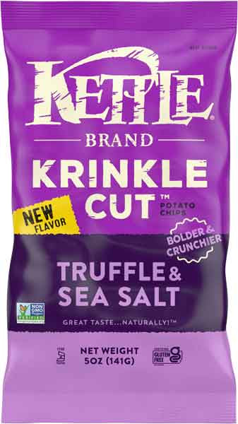 Kettle Brand Potato Chips Krinkle Cut Truffle Oil & Sea Salt 5oz