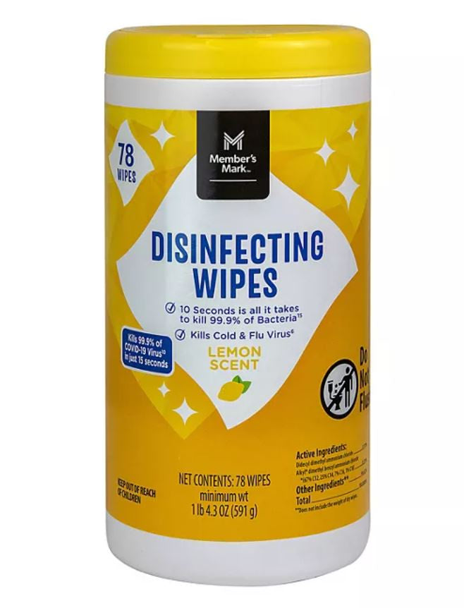 Member's Mark Disinfecting Wipes Variety Scents 78ct