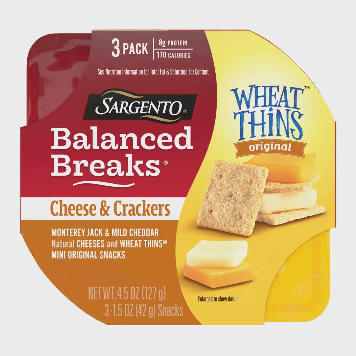 BIZ Sargento Balanced Breaks Monterey Jack, Cheddar, Wheat Thins 1.5oz