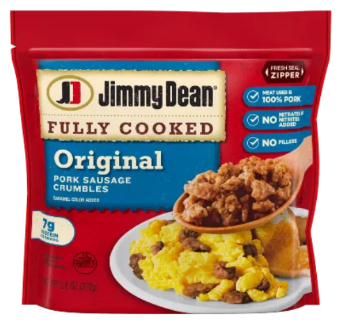 Jimmy Dean Fully Cooked Sausage Crumble 9.6oz.