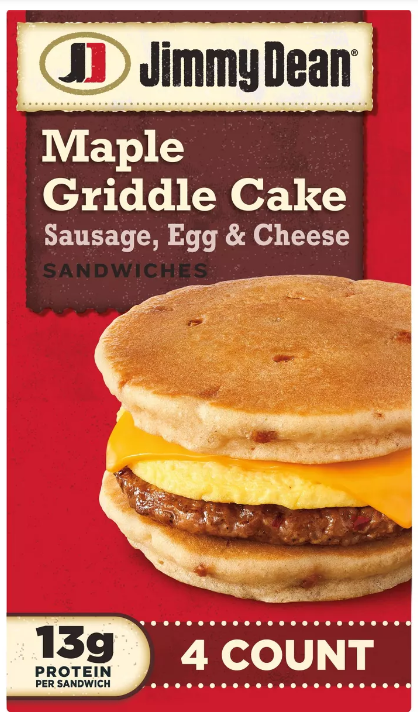 Jimmy Dean Maple Griddle Sausage, Egg & Cheese 4ct.