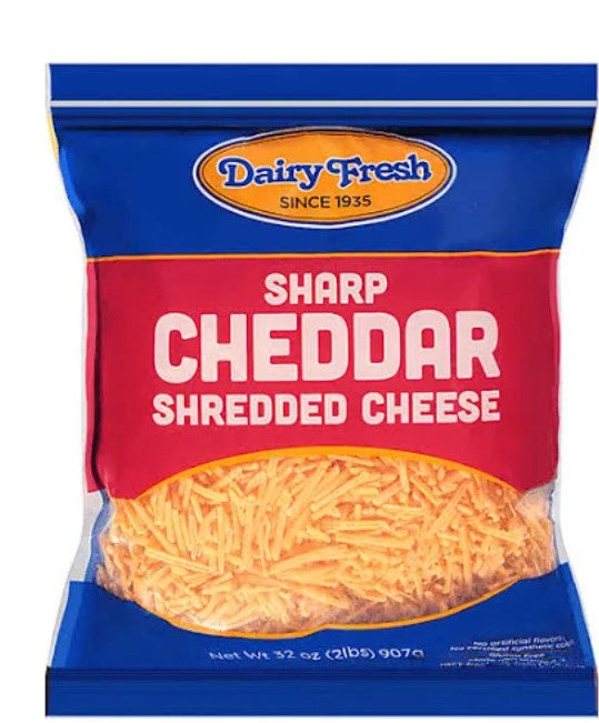 Dairy Fresh Sharp Cheddar Shredded 2lbs