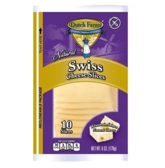 Dairy Fresh Swiss Slices 6oz