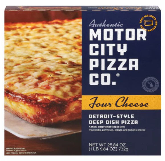 Motor City Deep Dish 4 Cheese Pizza 26oz.