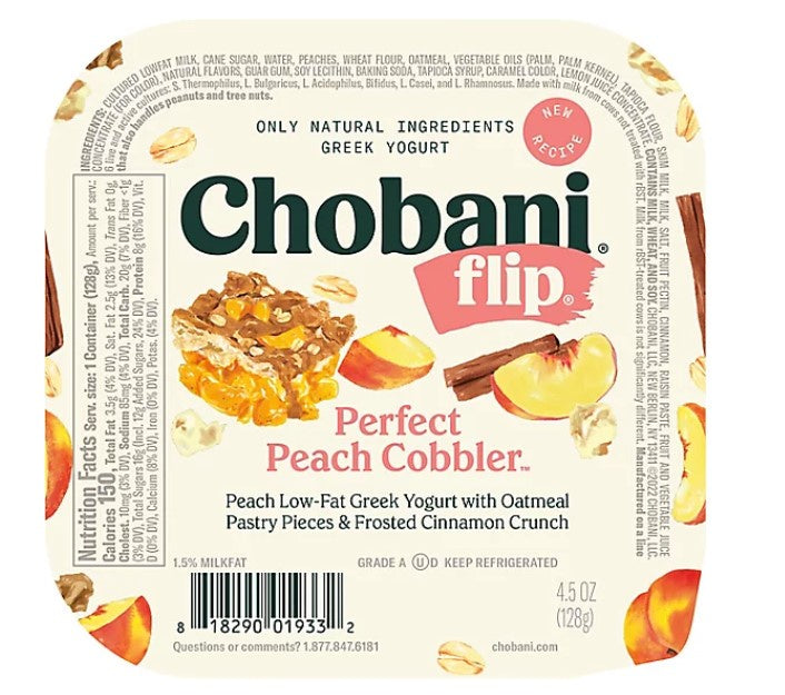 Chobani Flip Perfect Peach Cobbler 4.5oz