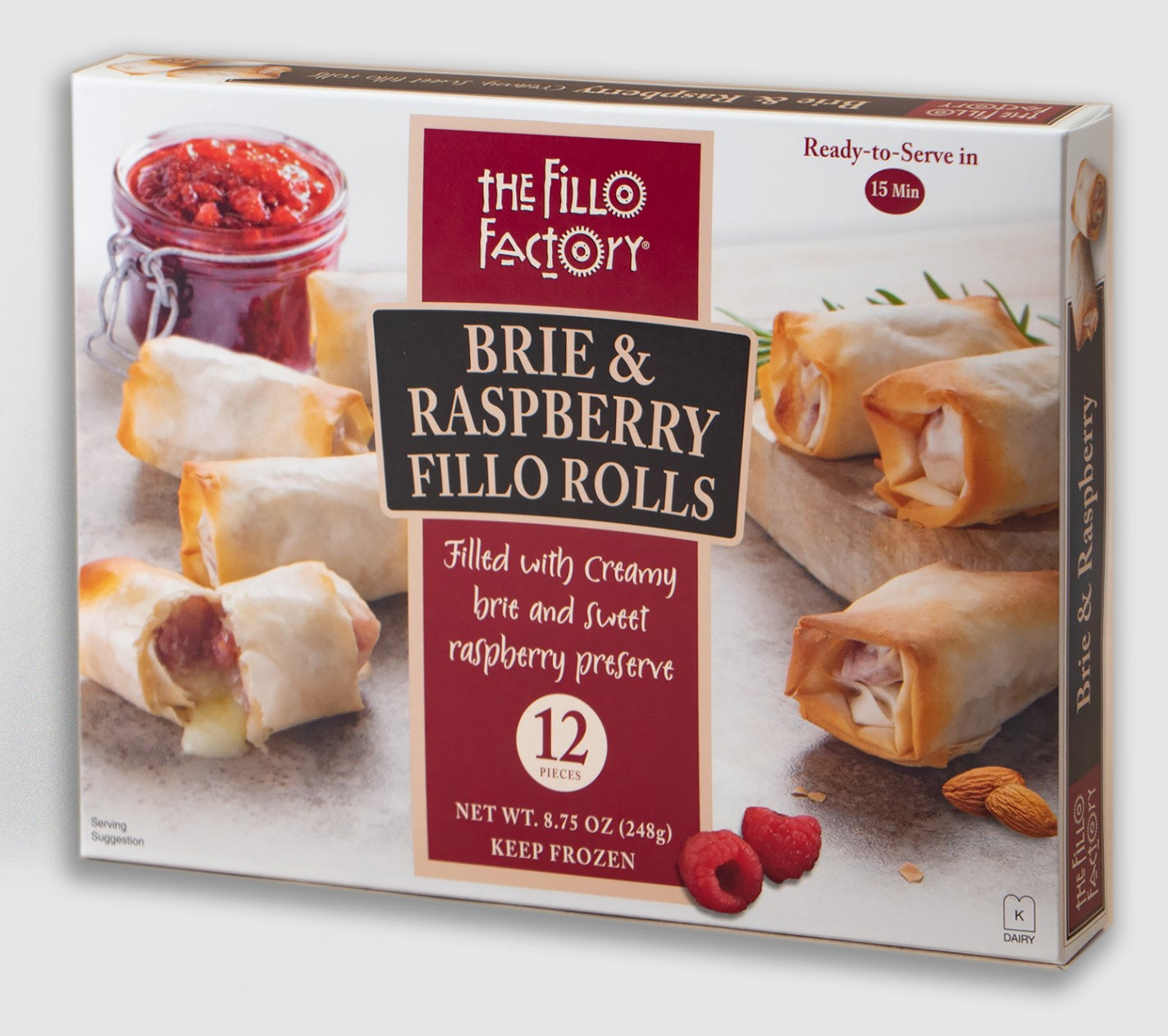 Fillo Factory Brie Raspberry Filled Rolls 8.75oz.