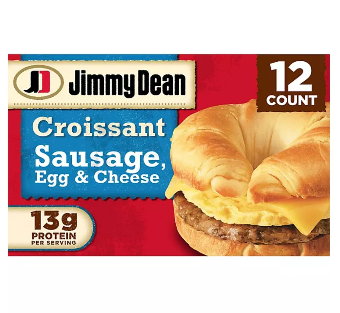 Jimmy Dean Sausage Egg & Cheese Croissant 12ct.