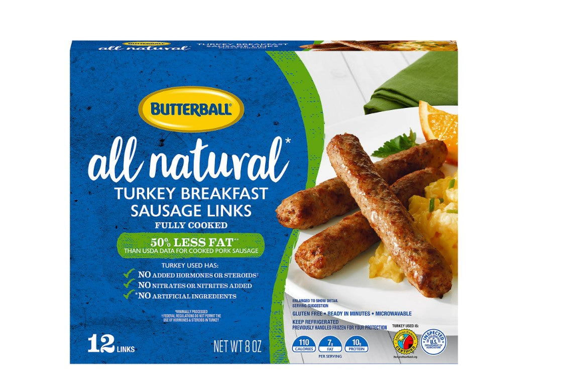 Butterball Turkey Breakfast Sausage Links, 8 oz.