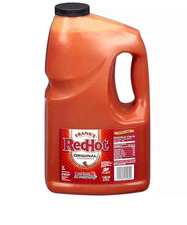 Franks Red Hot Sauce 1 Gal