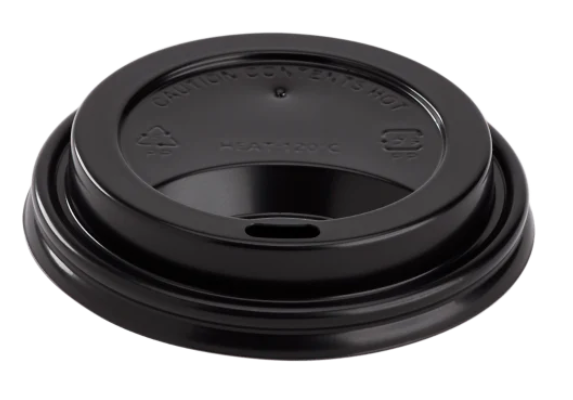 Karat 8oz Sipper Dome Lids Black 50ct