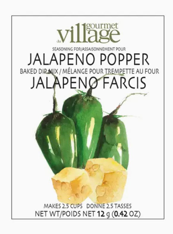 Gourmet Du Village Jalapeno Popper Baked Recipe Dip Mix