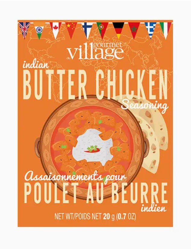 Gourmet Du Village Butter Chicken Seasoning Recipe Box