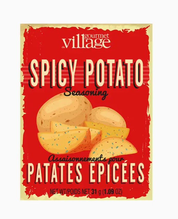 Gourmet Du Village Spicy Potato Seasoning Recipe Box