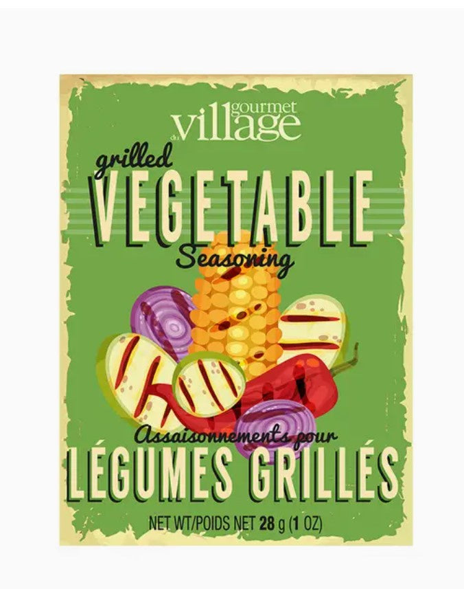 Gourmet Du Village Grilled Vegetable Seasoning Recipe Box