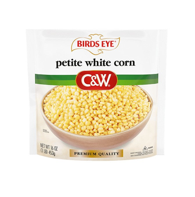 C&W Birds Eye Petite White Corn 16oz