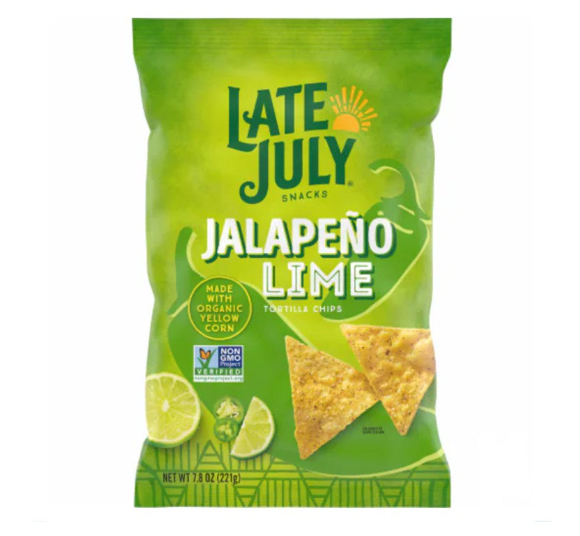 Late July Tortilla Chips Jalapeno Lime 7.8oz