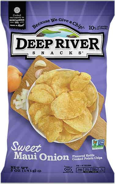 Deep River Snacks Kettle Chips Sweet Maui Onion 5oz