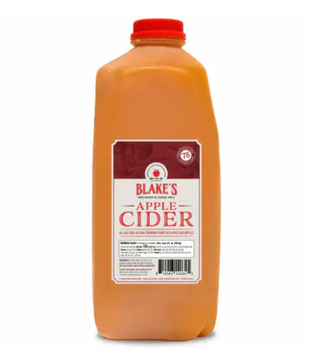 Blake's Orchard 100% Premium Apple Cider 1/2gal