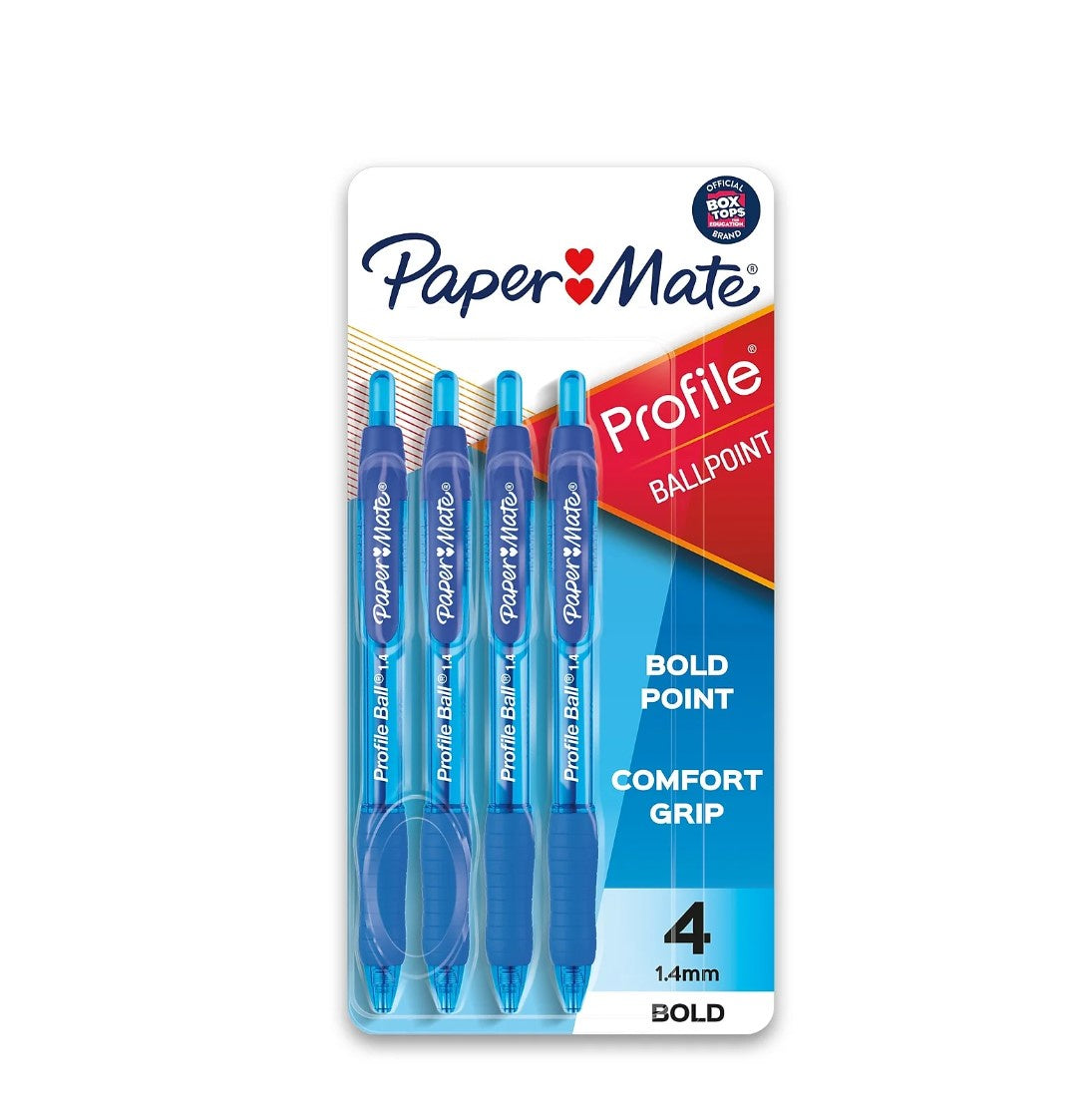 Paper Mate Profile Retractable Gel Pens Blue 4ct