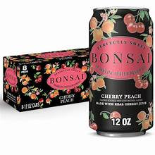 Bonsai Cherry Peach Sparkling Water 8ct/12oz