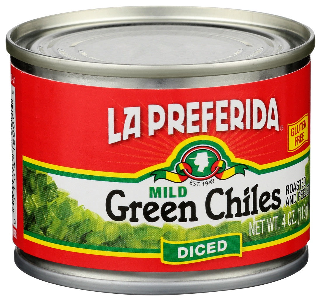 La Preferida Green Chilies Diced 4oz