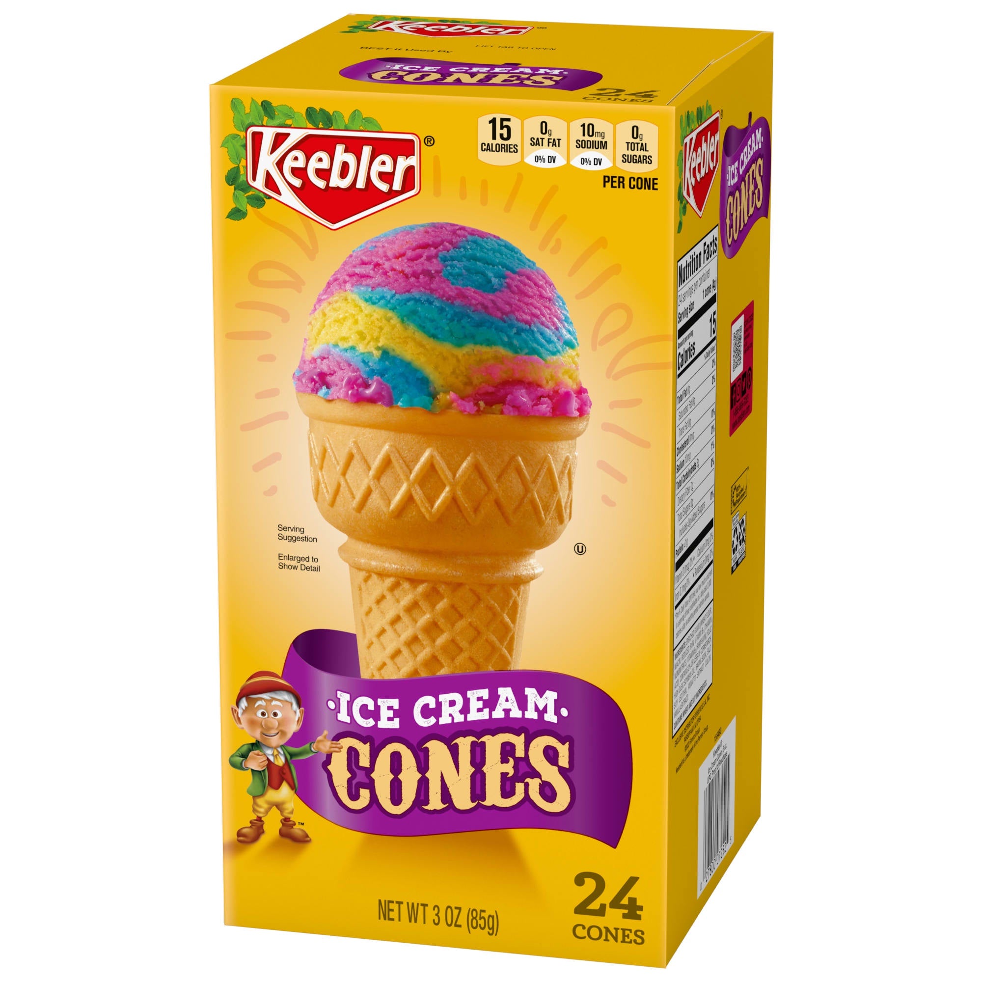 Keebler Cake Cones 24ct/3oz