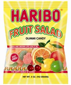 Haribo Gummi Candy Fruit Salad 5oz