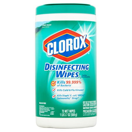 Clorox Disinfecting Wipes Fresh Scent 75ct