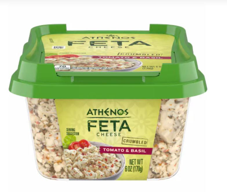 Athenos feta tomato basil crumbles 6oz