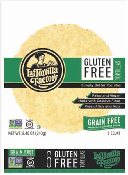 La Tortilla Cassava Tortillas GF 6ct