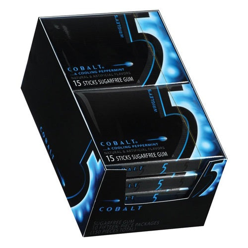 5 Gum Blue Cobalt Sugarfree 15 sticks