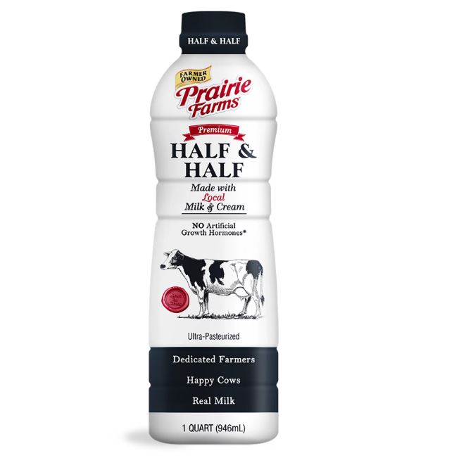 Prairie Farms Half & Half 1qt