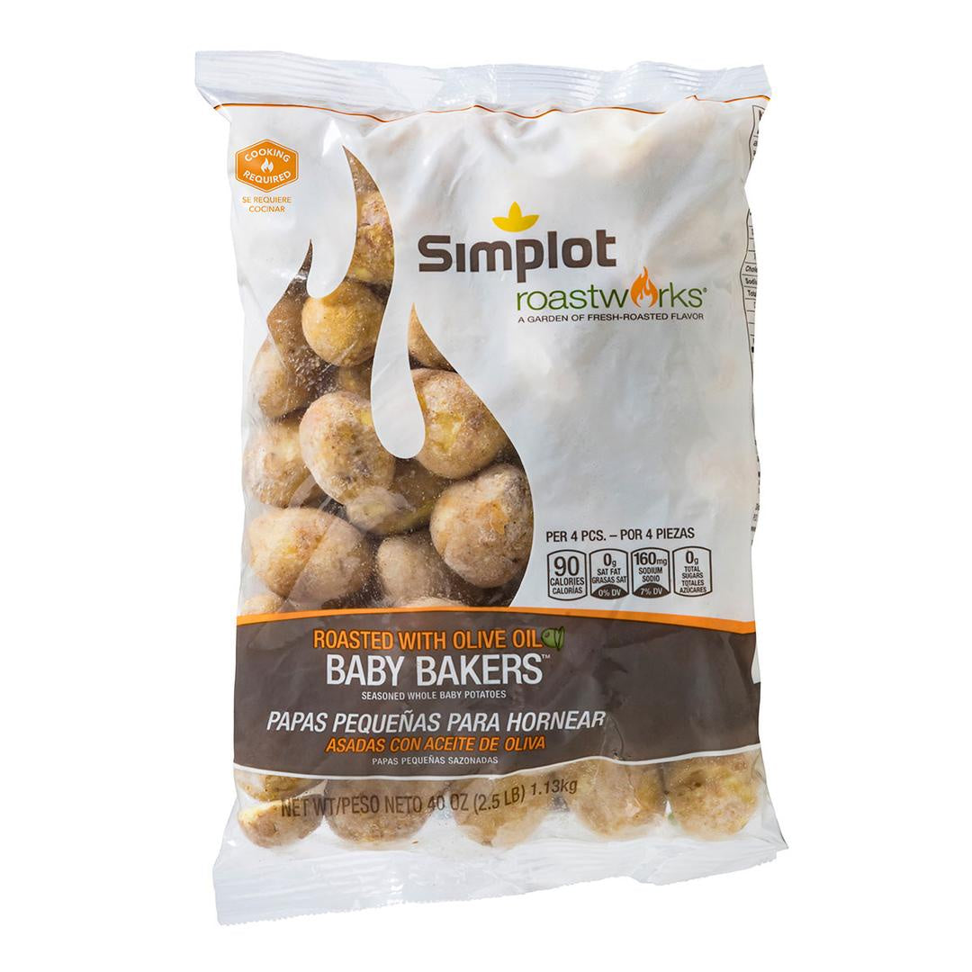 Simplot Roast Works Whole Mini Seasoned Cooked Baby Bakers Potato 2.5lb