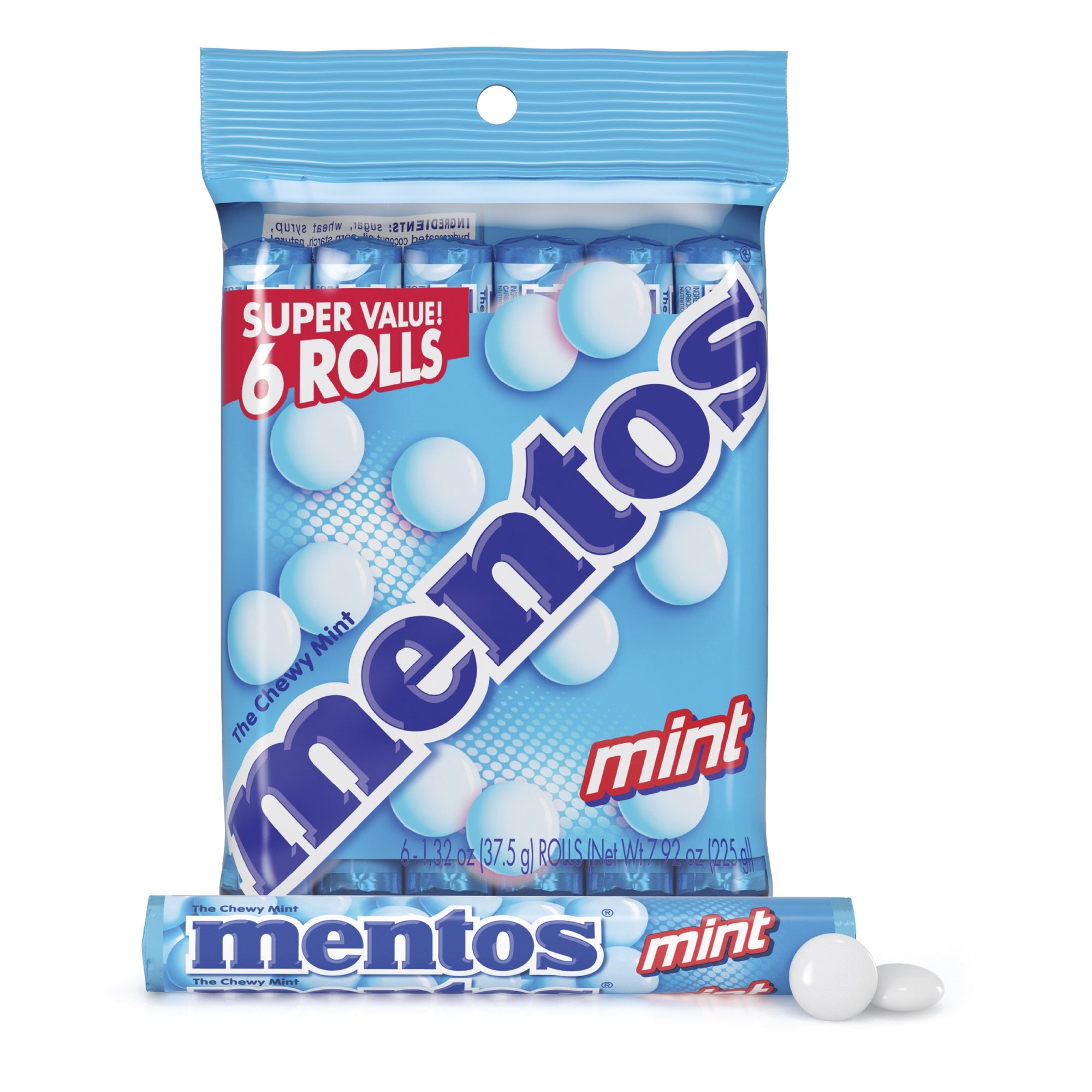 Mentos Candies Mint Roll 6ct