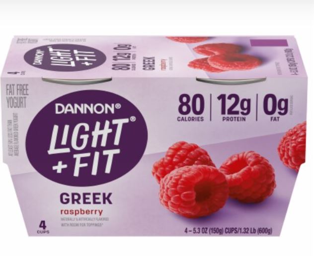 Dannon Light & Fit Greek (4 5.3 oz) Raspberry