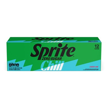 Coca Cola Soda Sprite Chill Zero 12ct/12oz(Deposit Incl)