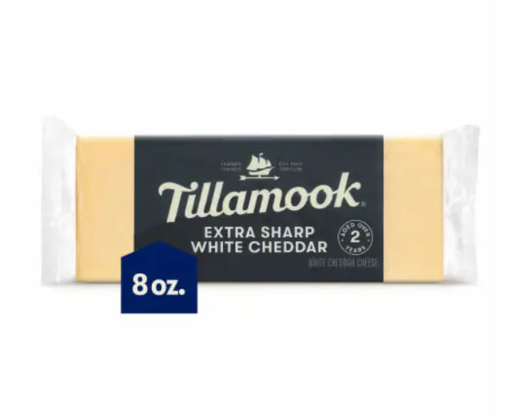 Tillamook Extra Sharp White Cheddar Bar