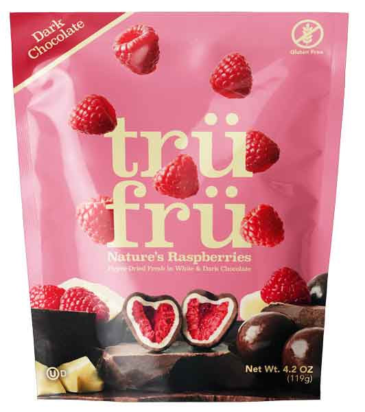 Tru Fru Dark Chocolate Dried Raspberry 4.2oz