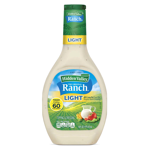 Hidden Valley Light Ranch Dressing 16 oz