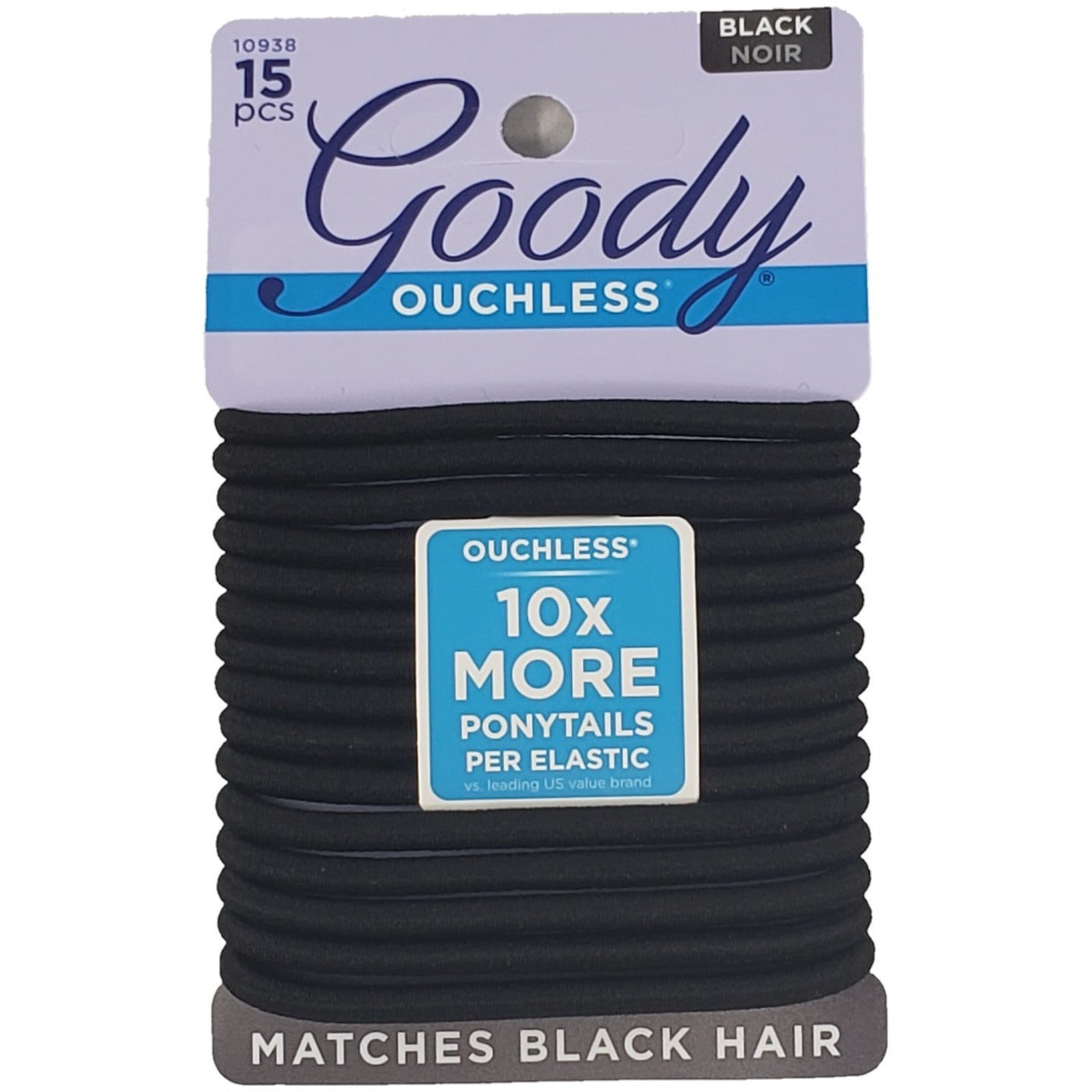 Goody Ouchless Hair Ties Black 15ct