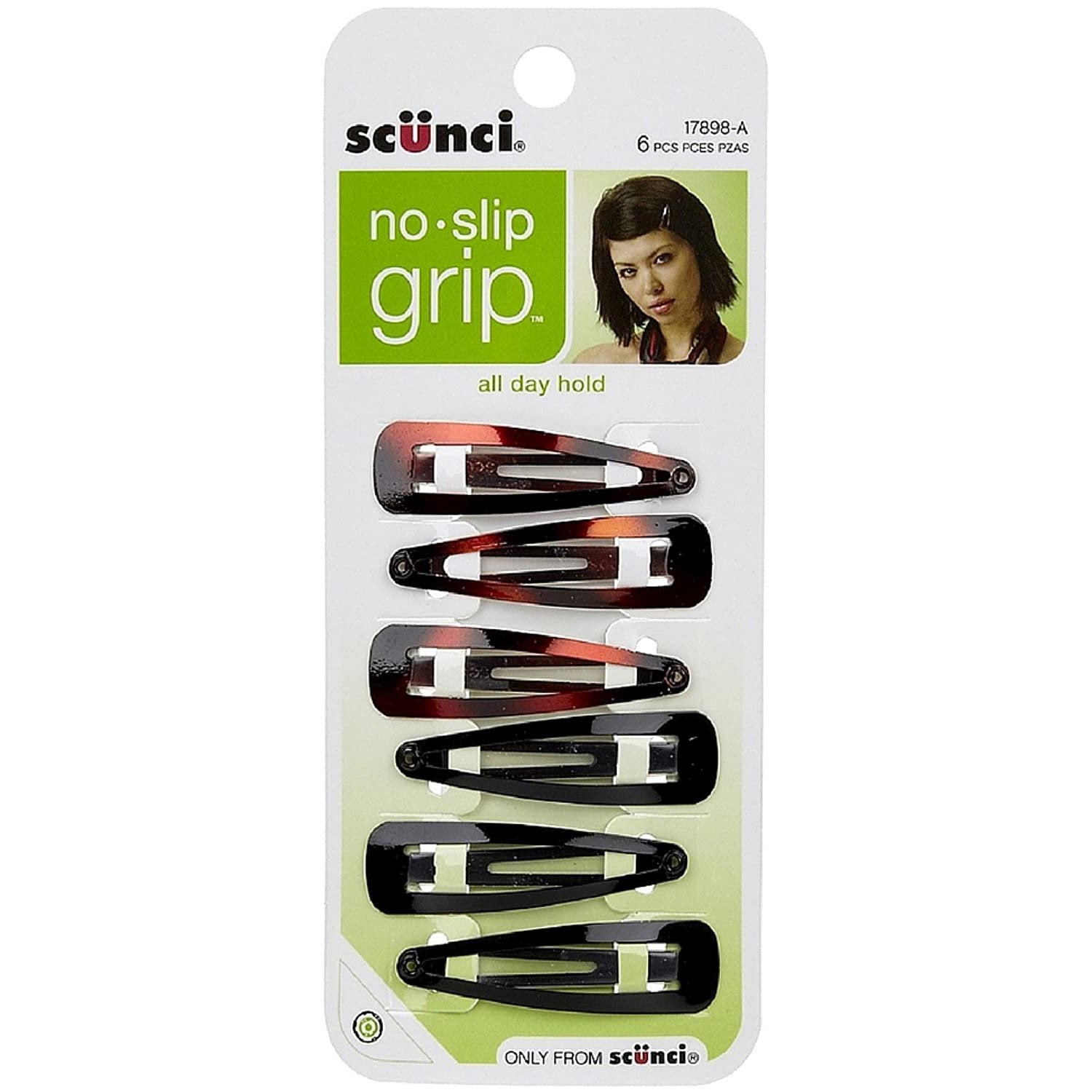 Scunci No Slip No Damage Snap Clips 3ct