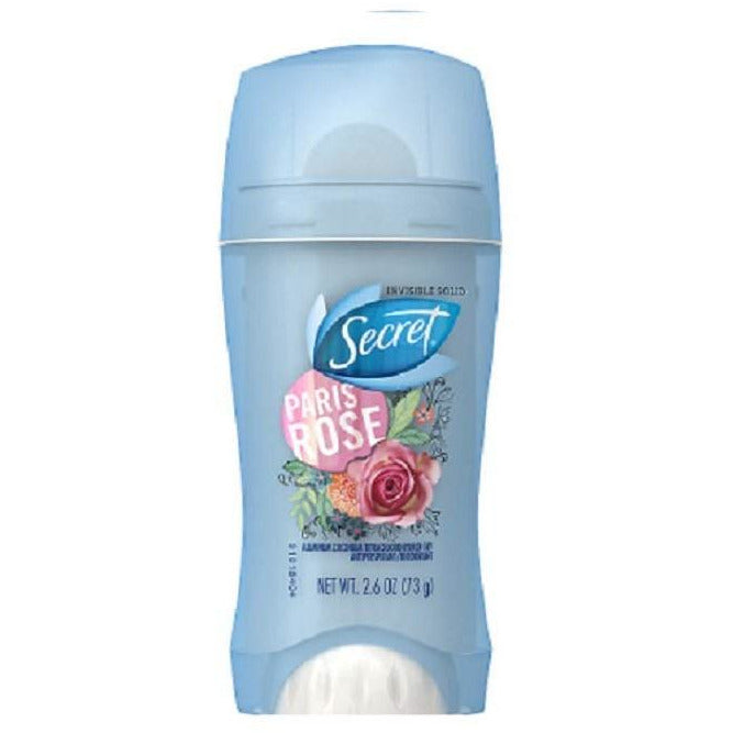 Secret Womens Deodrant Secret Paris Rose Invisible Solid 2.6oz