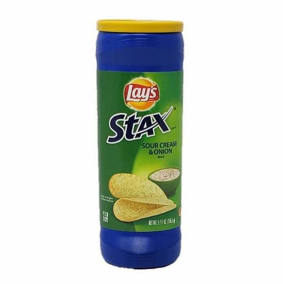 Lays Stax Potato Chips Sour Cream Onion 5.5oz