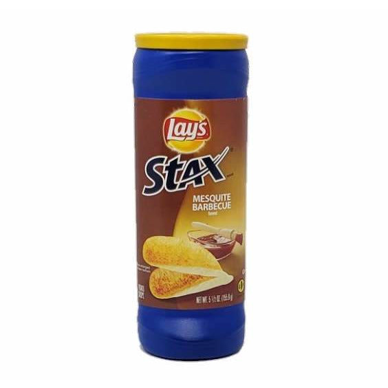 Lays Stax Potato Chips Mesquite BBQ 5.5oz