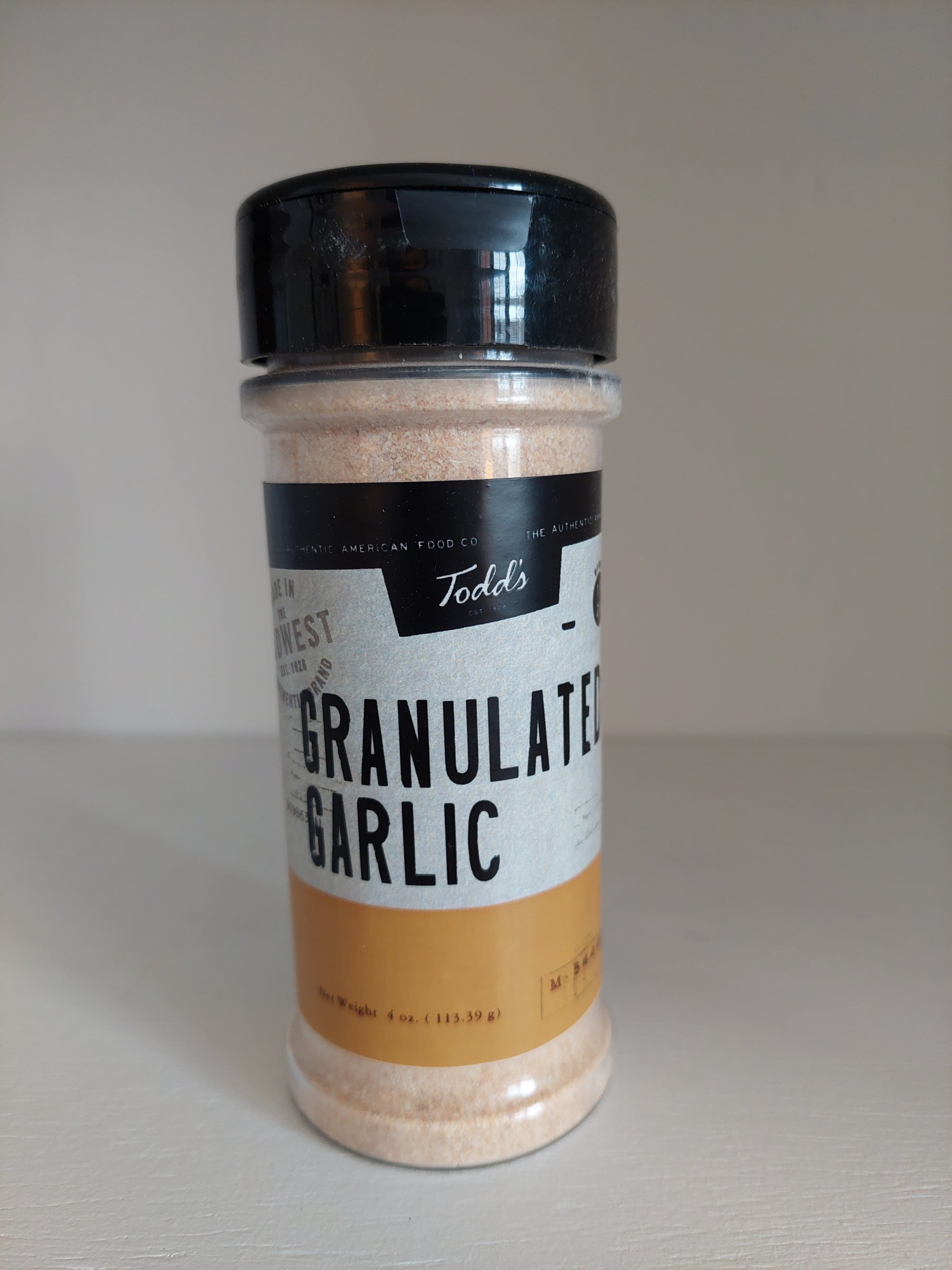 Todd's Granulated Garlic  4 oz